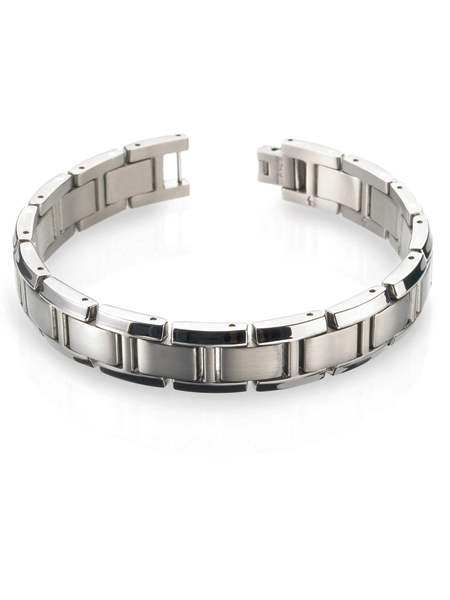 boccia heren armband 0337-01 titanium