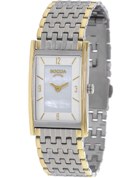 boccia 3212-09 dames horloge titanium bicolor