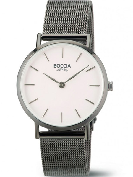 boccia 3281-04 dames horloge titanium wit