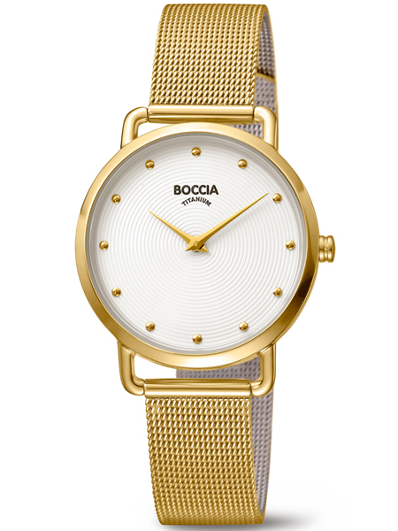 boccia 3314-06 dames horloge titanium goud