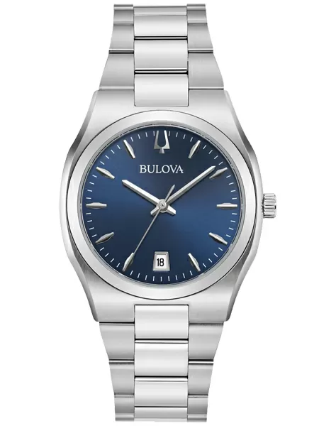 Bulova Surveyor Classic Horloge 96M157 Edelstaal Blauw