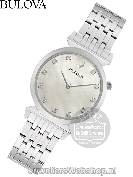 Bulova Regatta Classic 96P216 Horloge met Diamant