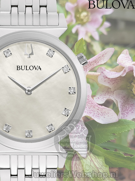 Bulova Regatta Classic 96P216 Horloge met Diamant