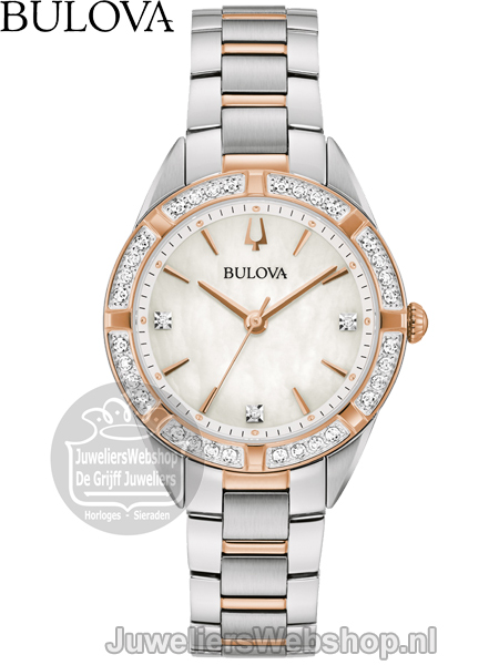 Bulova Sutton Classic 98R281 Horloge met Diamant