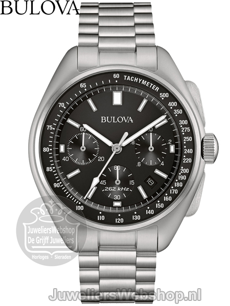 Bulova Lunar Pilot 96B258 Horloge Zwart