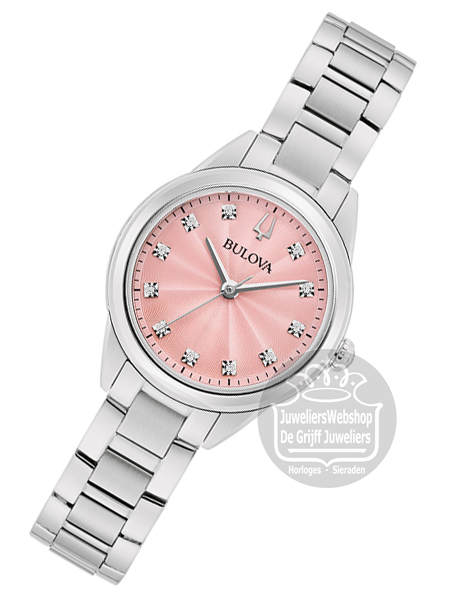 Bulova Sutton Classic 96P249 Horloge met Diamant