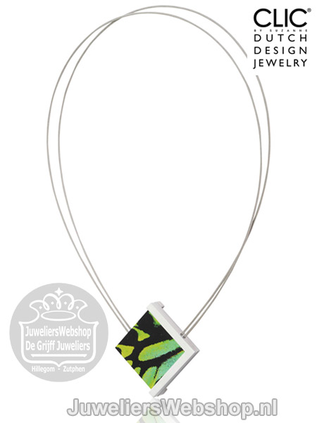 clic c178 collier met gekleurde amulet