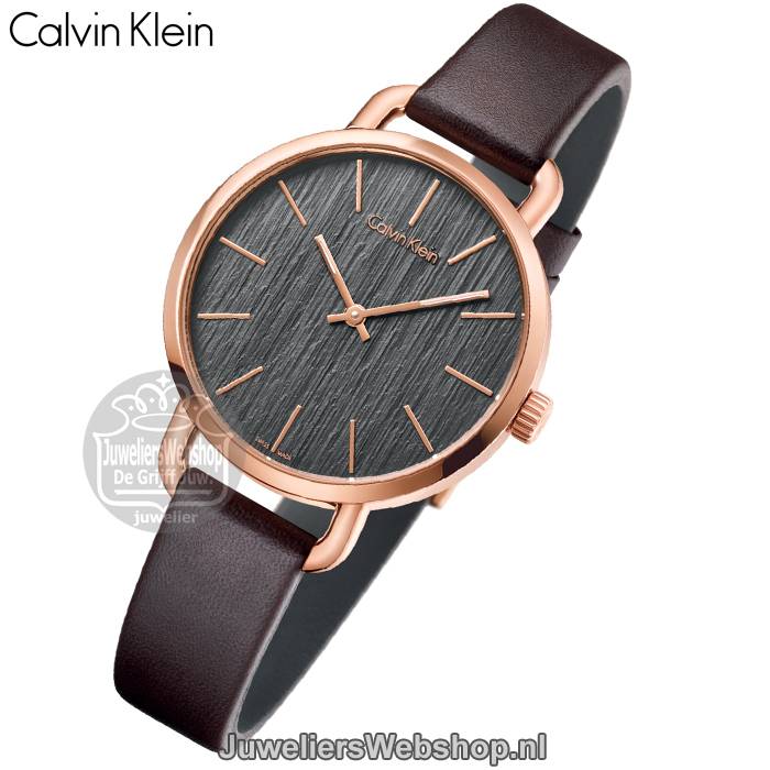 Calvin Klein horloge Even K7B236G3 Rose