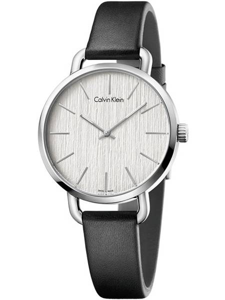 Calvin Klein horloge Even K7B231C6 Zwart