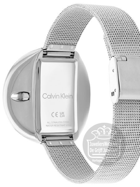 Calvin Klein CK25200016 Circular Mesh Horloge Dames Zilver