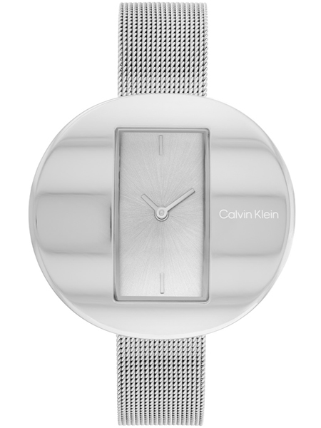 Calvin Klein CK25200016 Circular Mesh Horloge Dames Zilver