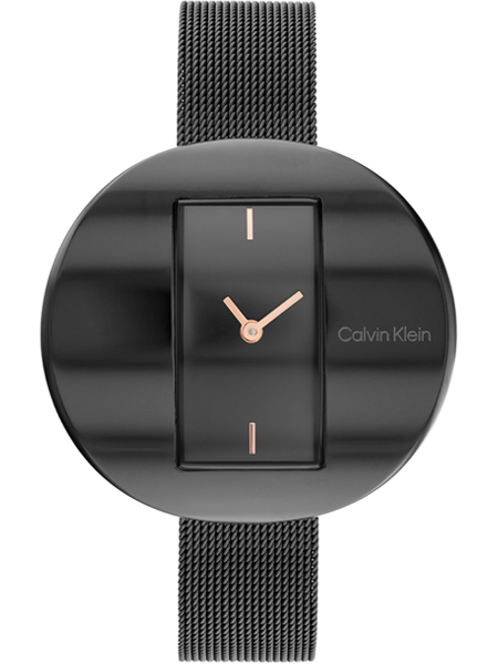 Calvin Klein CK25200018 Circular Mesh Horloge Dames Zwart