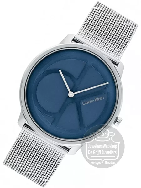 Mesh CK25200031 blauw Calvin Klein Horloge heren Iconic