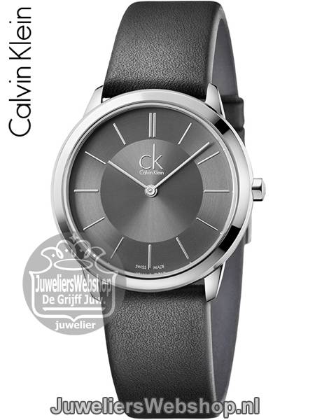 calvin klein minimal dames horloge k3m221c4