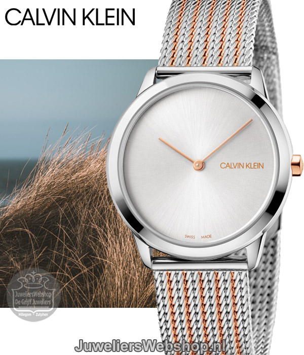 calvin klein minimal midsize horloge k3m22b26