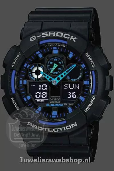 Identificeren aankleden Samuel Casio G-SHOCK GA-100-1A2ER G-Shock Horloge JuweliersWebshop