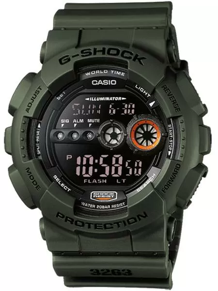 Casio G-SHOCK GD-100MS-3ER Army Green G-Shock Horloge heren