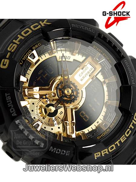 Casio GA-110GB-1AER G-Shock horloge Zwart Goud