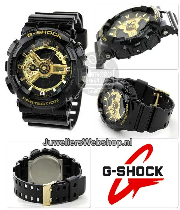 test Gewend Fluisteren Casio G-SHOCK GA-110GB-1AER G-Shock Horloge JuweliersWebshop