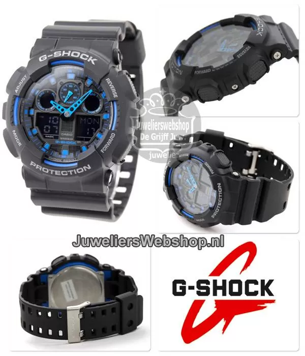 Identificeren aankleden Samuel Casio G-SHOCK GA-100-1A2ER G-Shock Horloge JuweliersWebshop