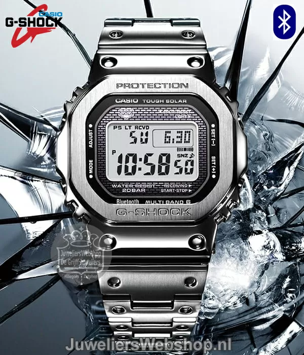 Casio G-SHOCK GMW-B5000D-1ER Solar Bluetooth Full Metall horloge 