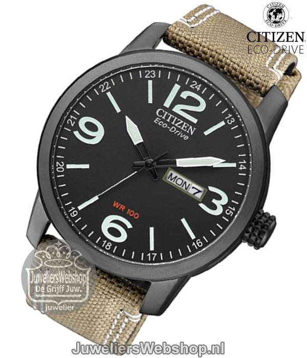 Citizen BM8476-23E horloge Eco-Drive Kaki