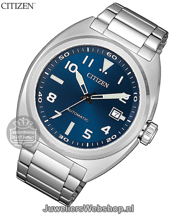 citizen horloge nj0100-89l mechanisch blauw