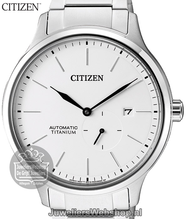 citizen automatic titanium herenhorloge NJ0090-81A Wit
