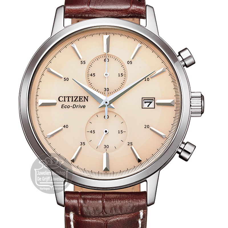 citizen CA7061-26X chrono horloge beige