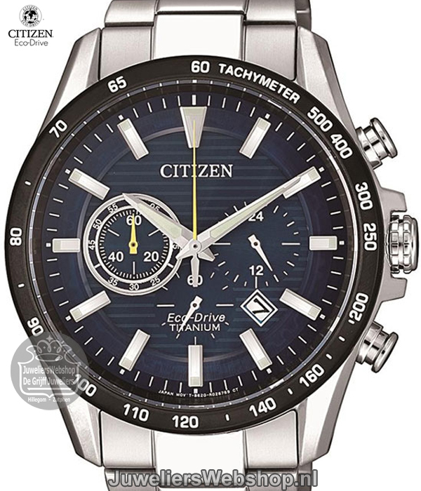 citizen herenhorloge ca4444-82l chronograaf titanium