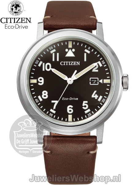 citizen eco drive sport horloge AW1620-21E Zwart