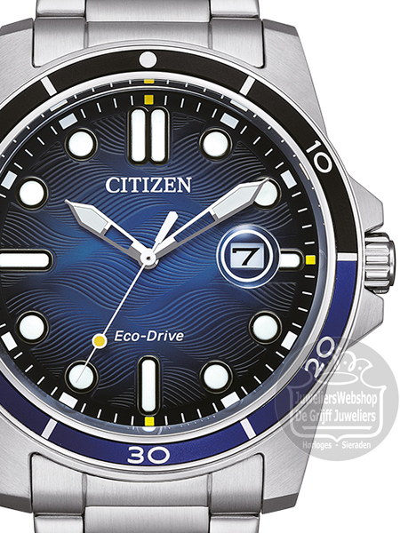 citizen eco drive horloge AW1810-85L Blauw