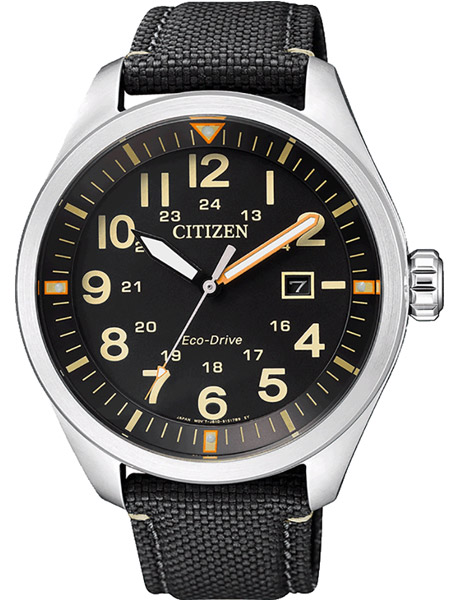 citizen eco drive sport horloge aw5000-24e zwart