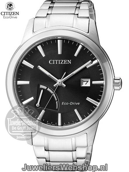 citizen horloge sport aw7010-54e eco drive met zwarte wijzerplaat