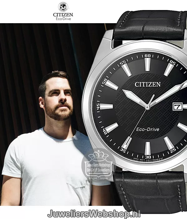 Citizen horloge BM7108-14E Eco Drive Sports heren Zwart