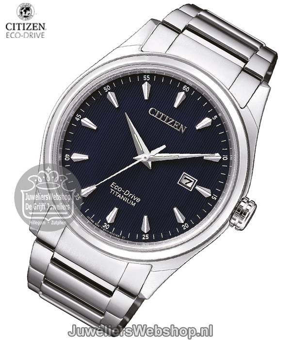 citizen horloge bm7360-82l titanium blauw