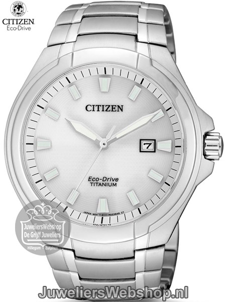 Citizen Eco Drive BM7430-89A Horloge Titanium Heren zilver
