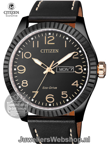 Citizen BM8538-10EE heren horloge eco drive zwart
