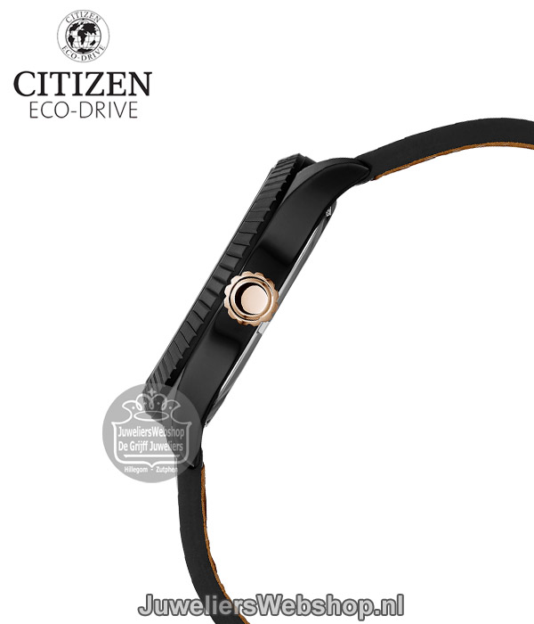 citizen eco drive heren horloge zwart bm8538-10ee