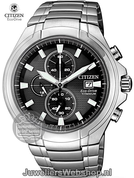 citizen herenhorloge titanium eco drive chronograaf horloge ca0700-86e