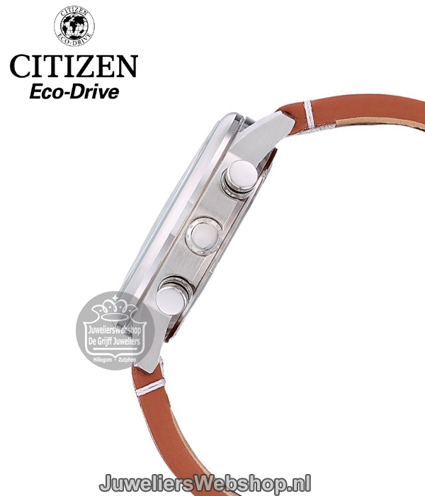 Citizen CA4420-21X herenhorloge chrono staal groen