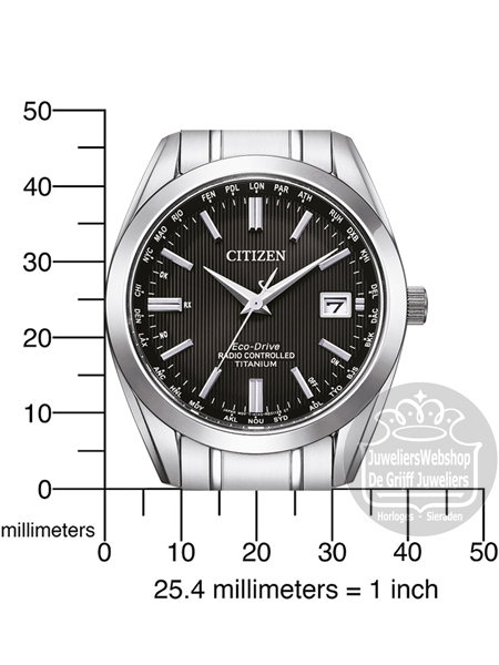 Citizen Radio Controlled Titanium Horloge CB0260-81E