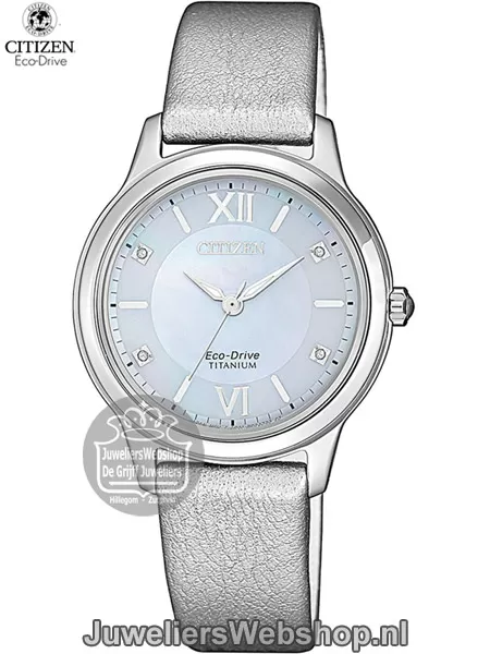 Citizen horloge EM0720-18D Eco Drive Titanium dames zilver