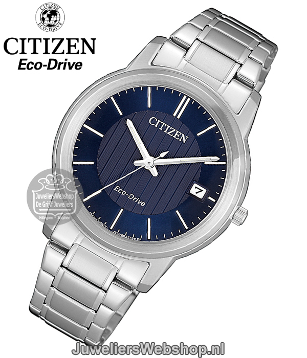 citizen fe6011-81l dames horloge eco drive staal blauw