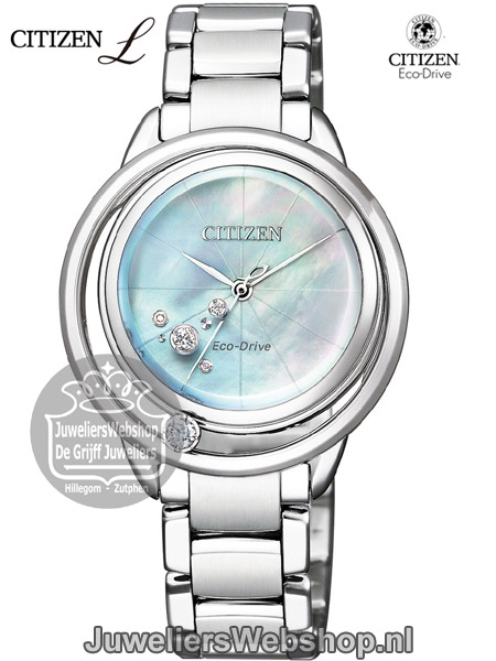 EW5520-84E Citizen Ladies Elegance Eco Drive Horloge met Diamant