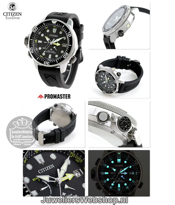 Citizen bn2036-14e promaster horloge eco drive zwart