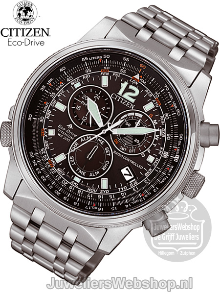 Citizen horloge CB5850-80E radio controlled eco drive titanium