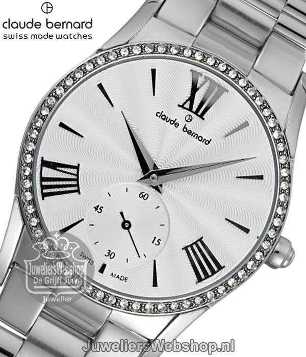 Claude Bernard horloge 23092-3P-AIN dames Edelstaal