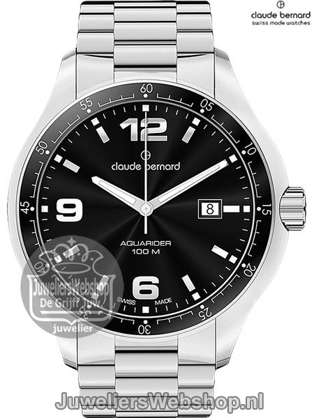 Claude Bernard horloge 70165-3-NIN heren Aquarider