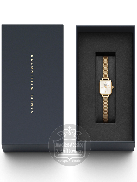 Daniel Wellington Quadro Mini Evergold horloge DW00100656